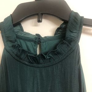Ladies dressy ruffle neck Tank